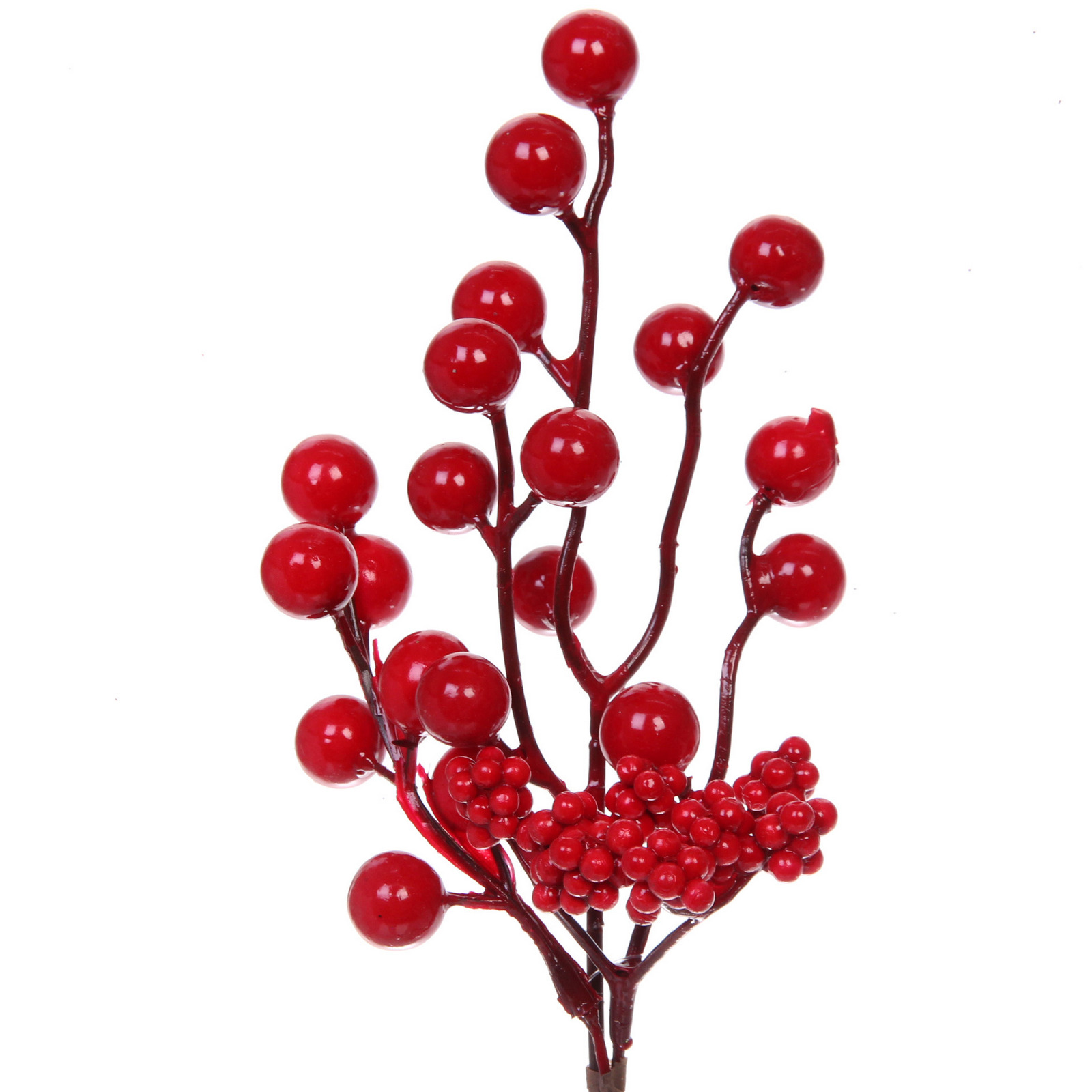 Ветка декоративная "Зимние краски" 25 см