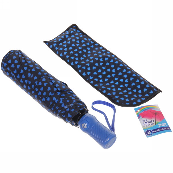 Зонт женский автомат "Ultramarine - Венера", микс 6 цветов, 8 спиц, d-96см, длина в слож. виде 28см