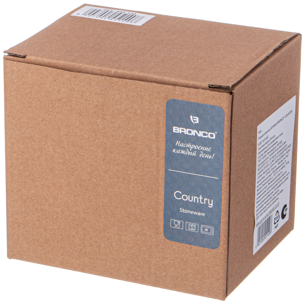 КРУЖКА BRONCO, COUNTRY SIDE, 435 МЛ, КОР=24ШТ.
