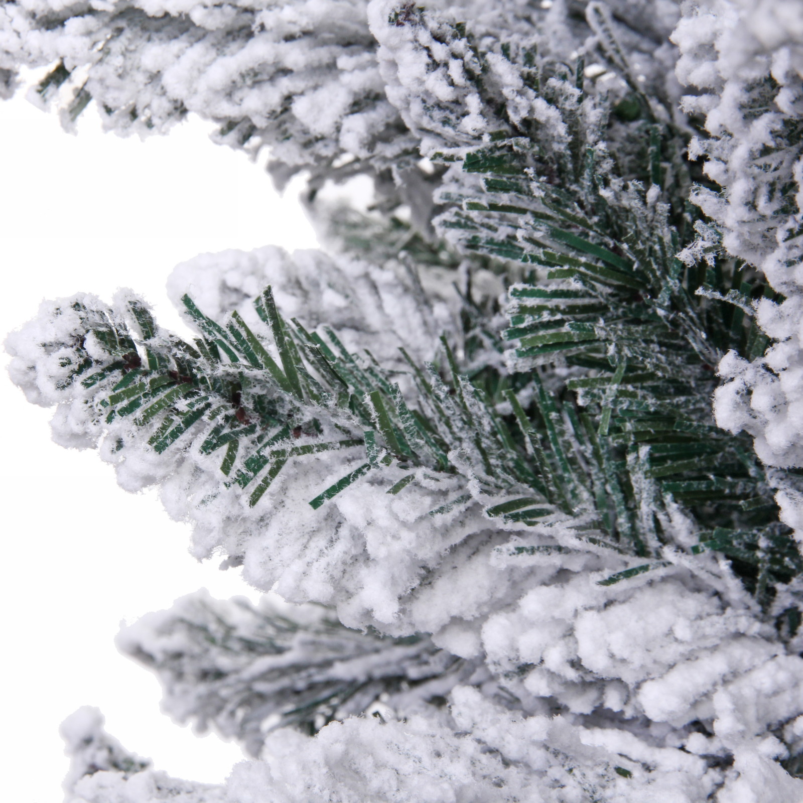 Ёлка "Снежные огни" 210 см, ПВХ с белым напылением 310 ламп LED (1222 ветки)