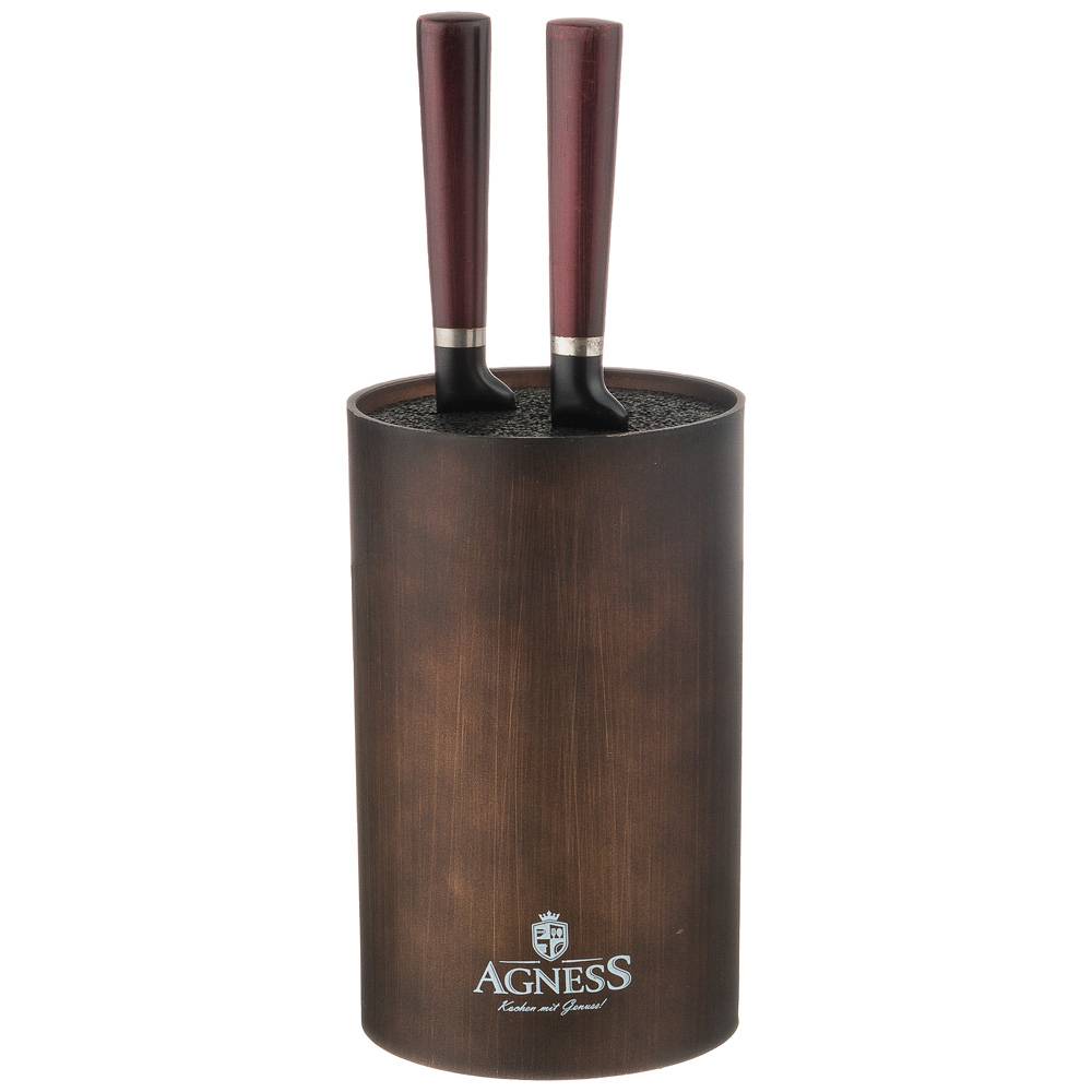 ПОДСТАВКА ДЛЯ НОЖЕЙ AGNESS, BEST, УНИВЕРСАЛЬНАЯ, 11*18СМ