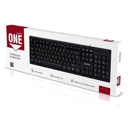 Клавиатура проводная мультимедийная Smartbuy ONE 114 USB черная (SBK-114U-K)/20