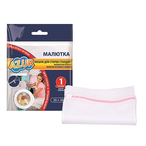 Мешок для стирки AZUR Малютка/молния, 28х38 см