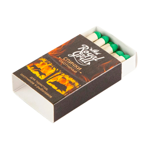 Спички  ROYALGRILL "Охотничьи" 45 мм/20 шт