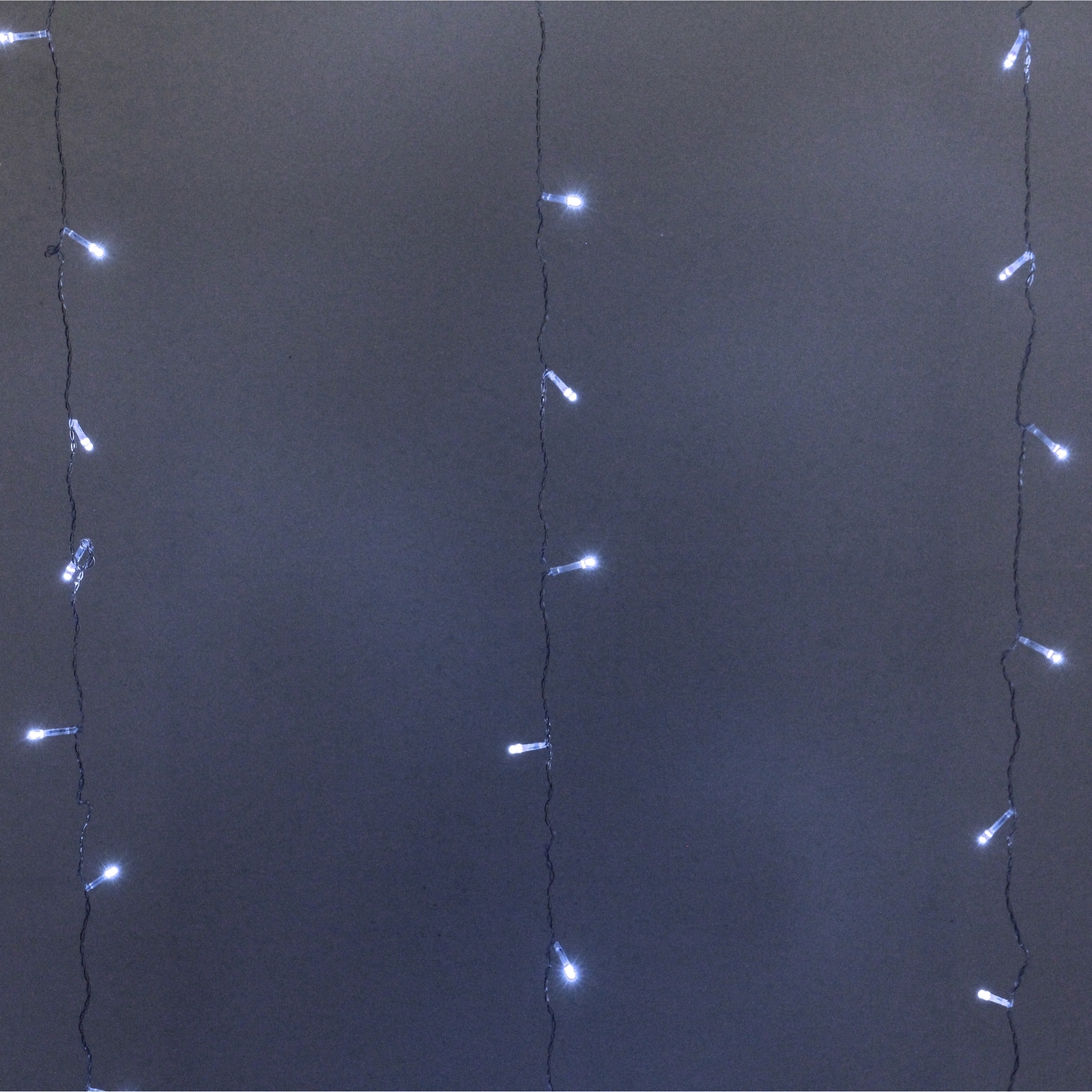 Гирлянда для дома ЗАНАВЕС 3м*2,5м 240 ламп LED, прозр.провод, 8 реж., IP-20. Белый - АКЦИЯ