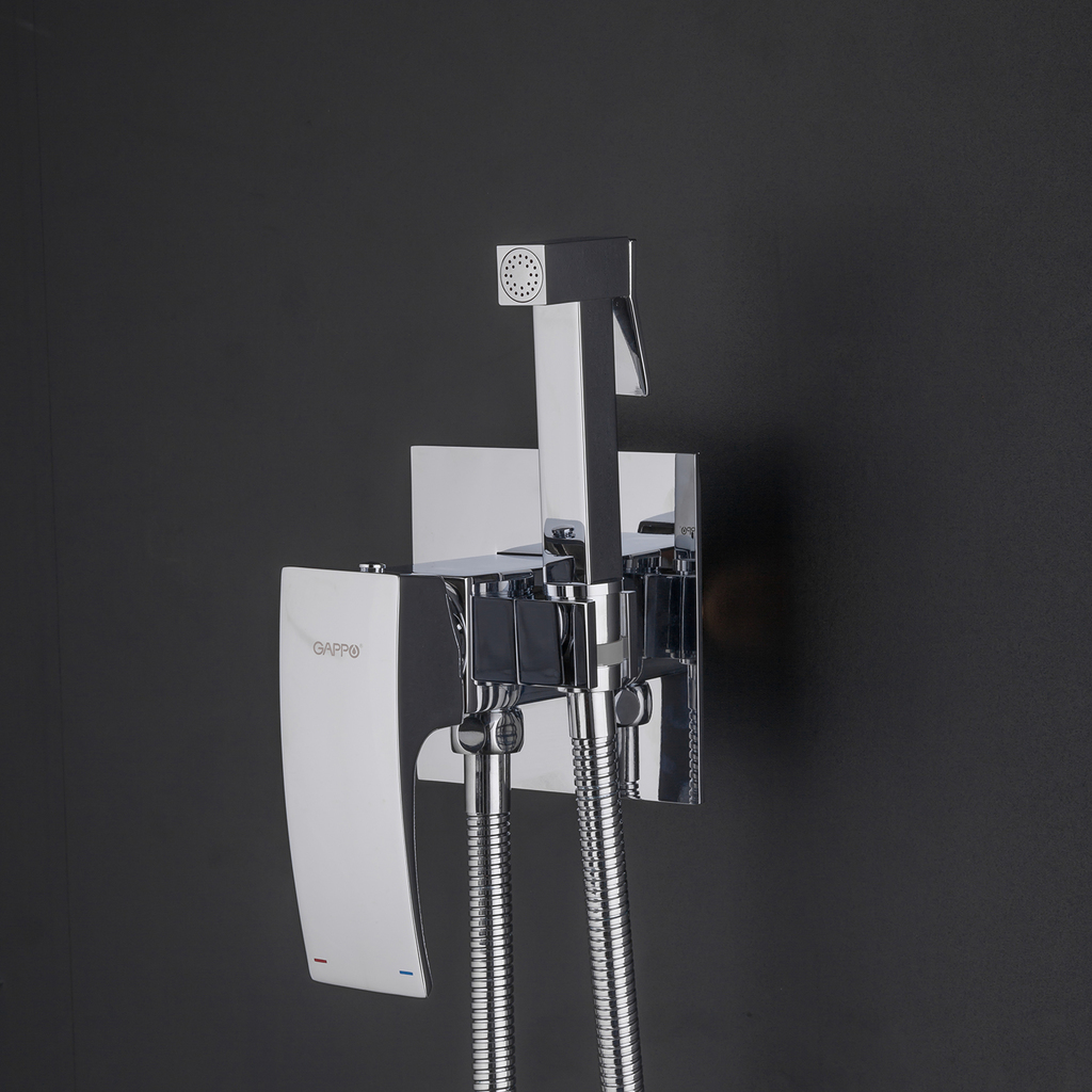 Смеситель с гигиеническим душем 35к G7207-1 GAPPO встраиваемый, ХРОМ