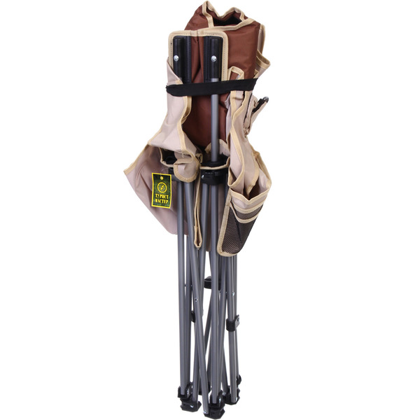 Кресло складное 2 в 1 до 100 кг DC-8077, 83*55/110*85 см, цвет: бежевый, Турист Мастер