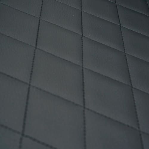 Стул Бостон, стеганный, к/з черный, ножки: хром, 2/10