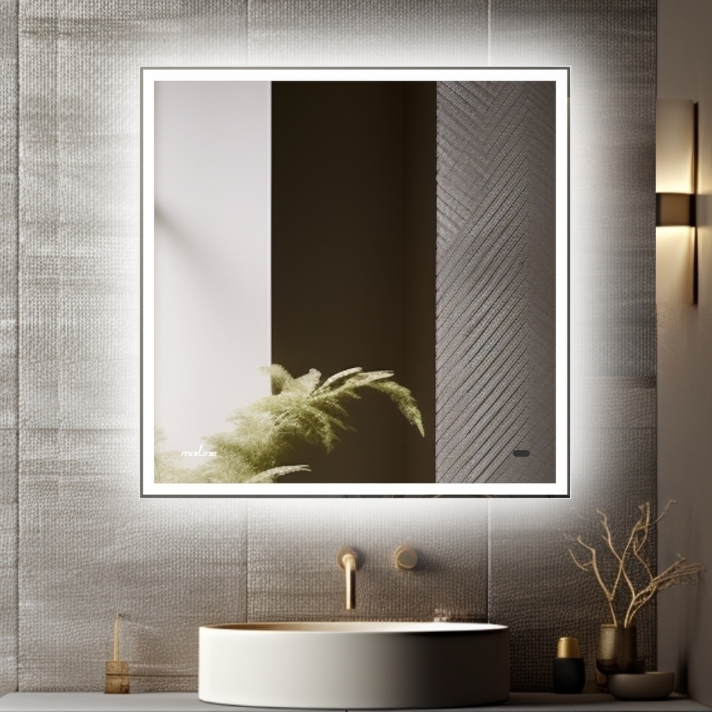 Зеркало MIXLINE, Велес-2, 700*800, ШВ бесконтактный сенсор, светодиод. подсветка + подогрев НОВИНКА