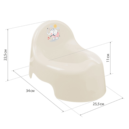 Горшок детский  IDEA М 2595, слоник