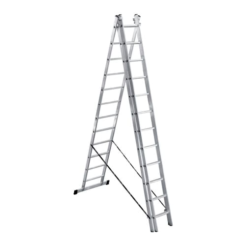 Лестница алюм. трехсекц. 3х12 ступ. выс. 3,435/5,940/8,415, вес 16,42кг, стен. проф. 1,30мм, 67х20мм UFUK Турция (1/1)