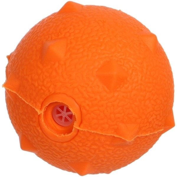 Игрушка - мячик для собак средних, мелких и крупных пород "ИГРУЛИК для Бро", лапки, цвет оранжевый, d-6см (лейбл)