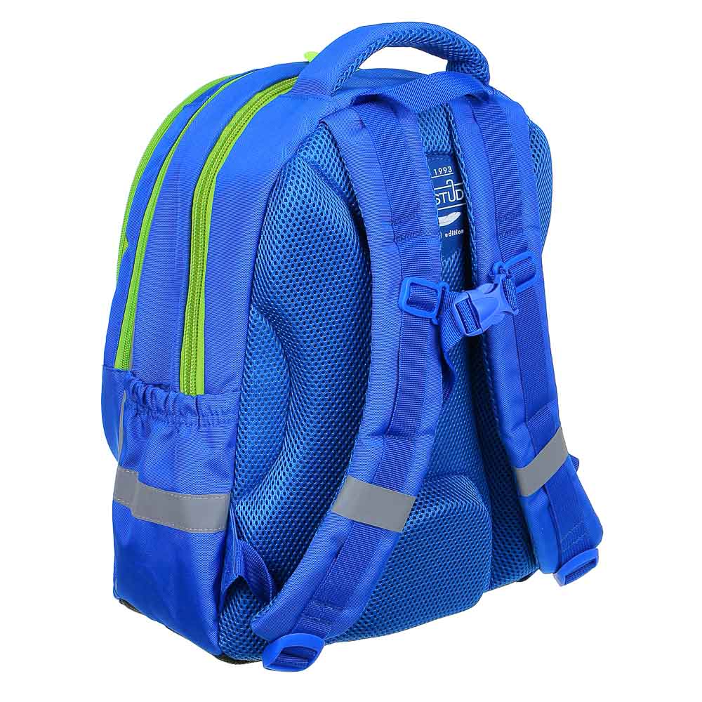 ДИНО БЭК ТУ СКУЛ Рюкзак шк. полужесткий 37х28х14см, 3отд., 2карм., эргон.спинка, ПЭ