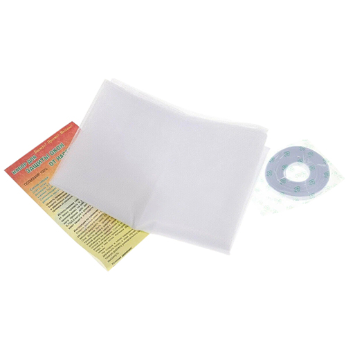 Сетка москитная 0,75х2м от насекомых для защиты окон + репейн. лента 0,015*6м (1/30)