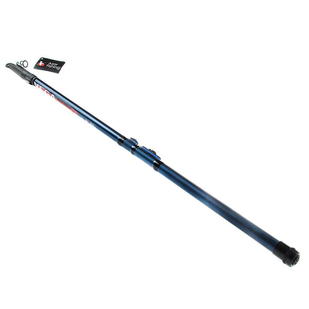AZOR FISHING Удочка с кольцами "Вега", телескоп., файбергласс, 3,6м, тест 10-30гр.