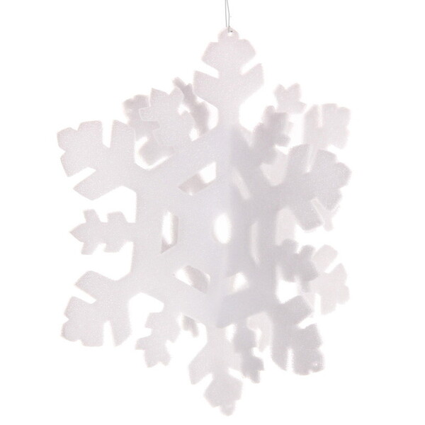 Украшение новогоднее "Снежинки белые" d20*d16*d12 см
