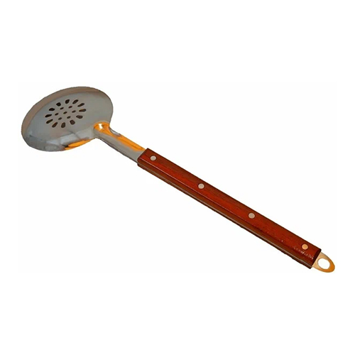 Шумовка 40см из нерж. стали с деревянной ручкой Узбекистан, 1/10/