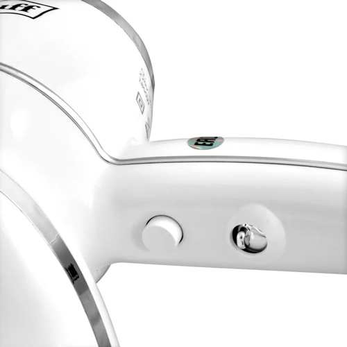 Фен для волос настенный "Puff-1800В", 1,8 кВт, с розеткой, 20,5х11х24 см, белый