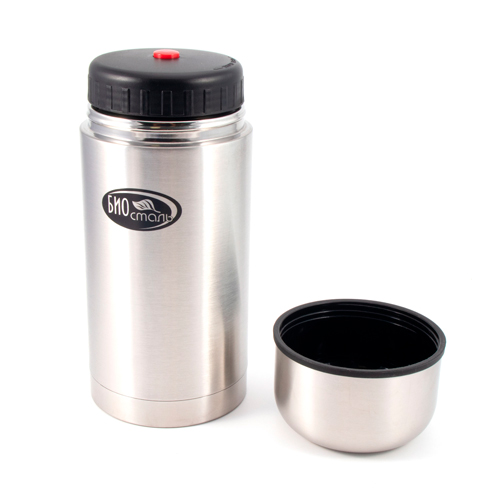 Термос для еды 1,0 л, в чехле "Биосталь"