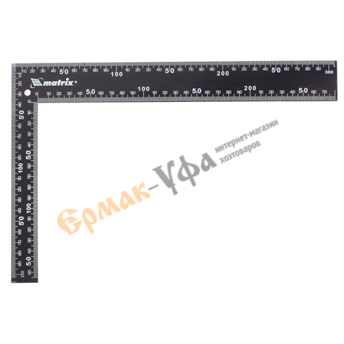 Угольник столярный 200 мм х 300 мм, цельнометаллический// Matrix, 1/72
