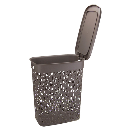 Корзина для белья 35 л IDEA ФЛОРА М 2620, французский серый