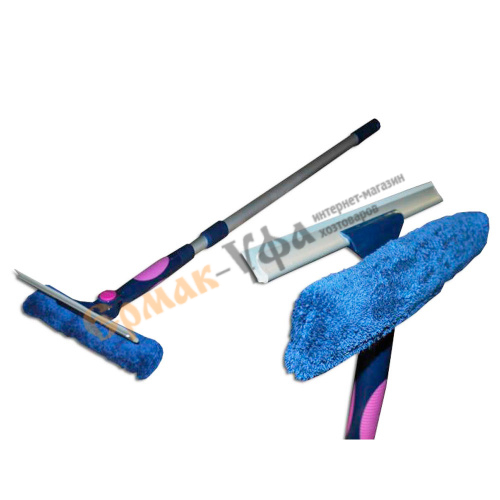Окномойка СА-949 с водосгоном, с микрофиброй с телескоп ручкой (1/50)