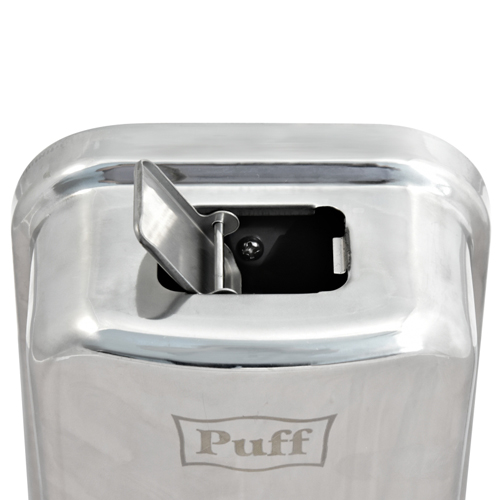 Дозатор для жидкого мыла Puff-8615 из нержавеющей стали, полированный, 1000 мл, 22х13х13 см