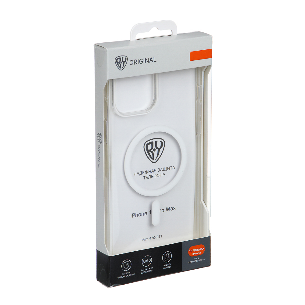 BY Чехол для смартфона MS Прозрачный, iP - 12 pro max , прозрачный, силикон