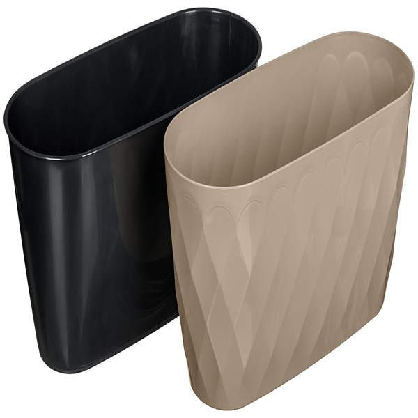 Горшок для цветов 5л "Laurel" с дренажной вставкой (бежевый)