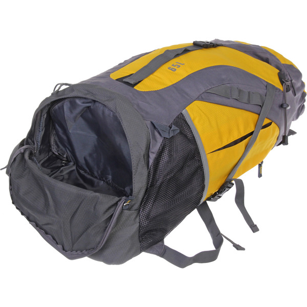 Рюкзак туристический 65л цвет желтый FR-4