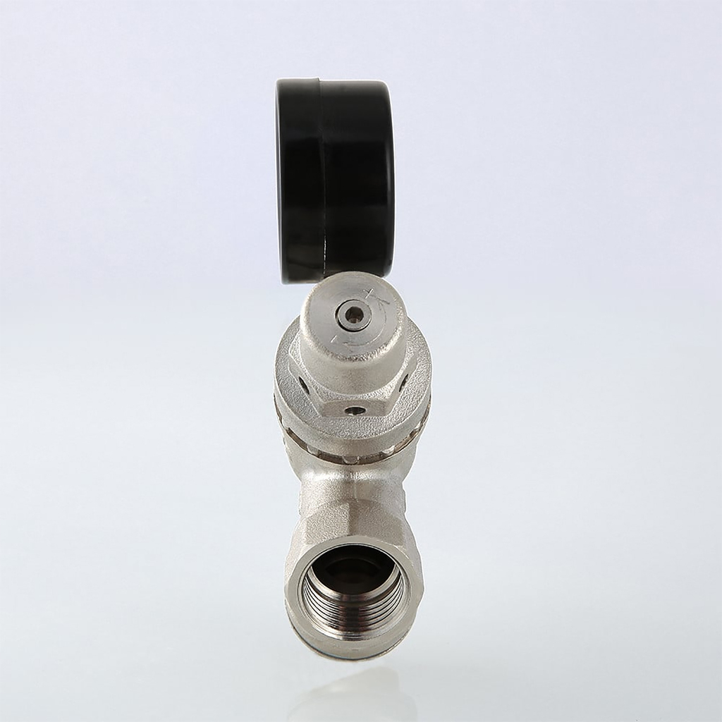 Клапан подпиточный с фильтром механической очистки и манометром  1/2" VALTEC VT.515.N.04