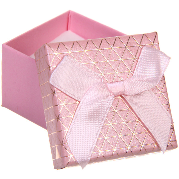 Коробка подарочная "Абстракция" 5*5*3,5 см, Розовый
