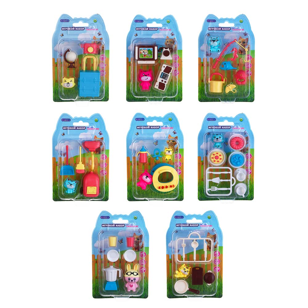ИГРОЛЕНД Питомец с аксессуарами, ABS, PP, 11х3,4х17 см, 8 диз