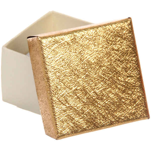 Коробка подарочная "Блеск" 4*4*3 см, Золото