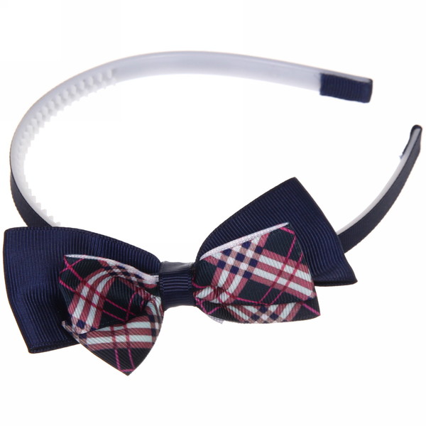 Ободок для волос детский на блистере "Rapunzel", в клеточку, микс 6 цветов, 1см