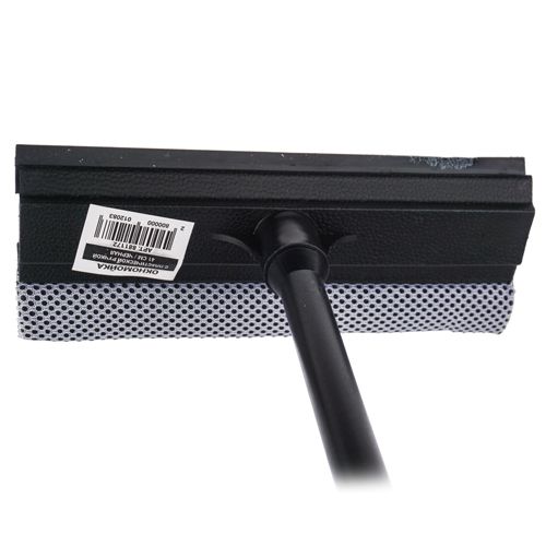 Окномойка с пластиковой ручкой 41см, резинка 20см, насадка поролон, 1/100