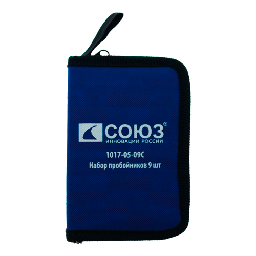 Набор пробойников 9 шт 3,2-12,7 мм СОЮЗ 1017-05-09C