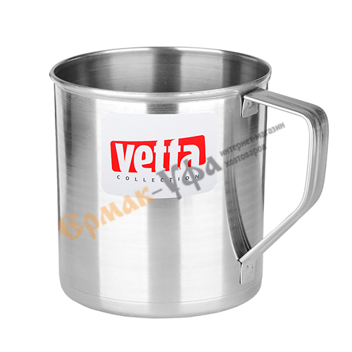 Кружка нерж сталь 600 мл, h-10см VETTA, 1/72