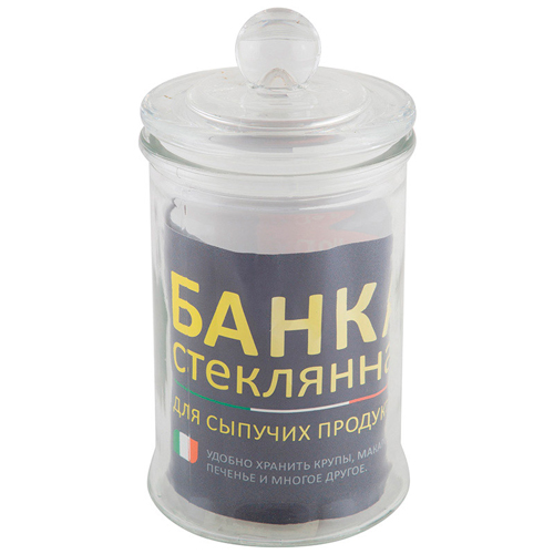 Стеклянная банка для сыпучих продуктов с крышкой BANCA, 0.75 л