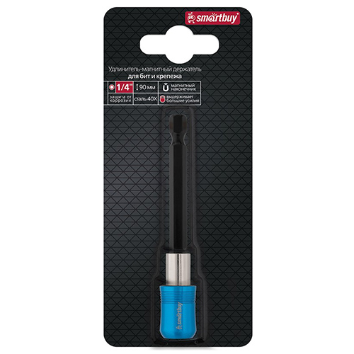 Удлинитель-магнитный держатель для бит и крепежа, 90 мм, 1/4" HEX, Smartbuy Tools