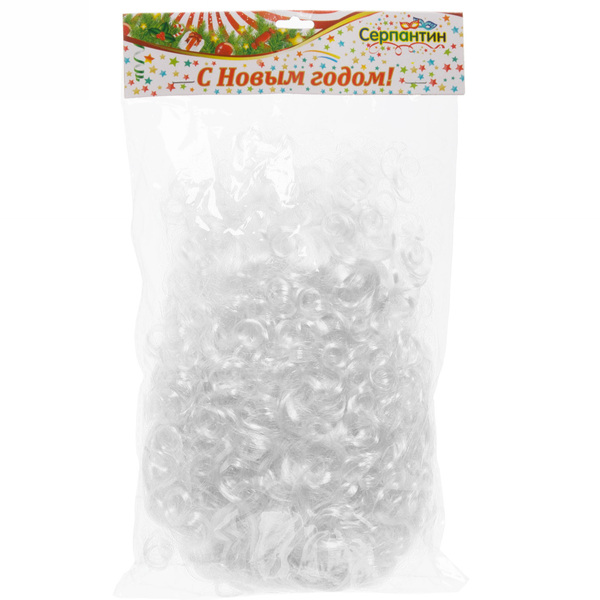 Парик карнавальный "Афро кудри", Белый