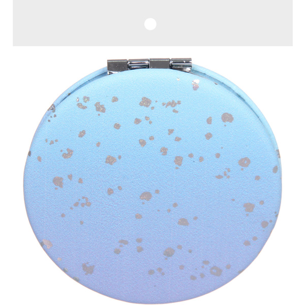 Зеркало косметическое двойное "ФРАТЕЛЛИ", блеск, 6*6см (пакет с подвесом)