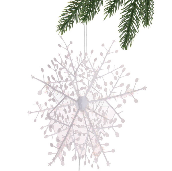 Украшение новогоднее "Снежинки ажурные" d32*d24*d16 см