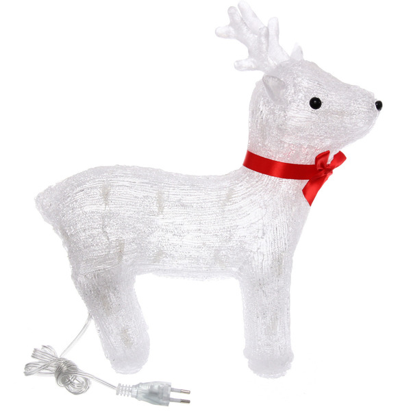 Фигура светодиодная "Маленький олень" 33*13*36 см, 30 лампы LED, (авторежим), 220V, Белый