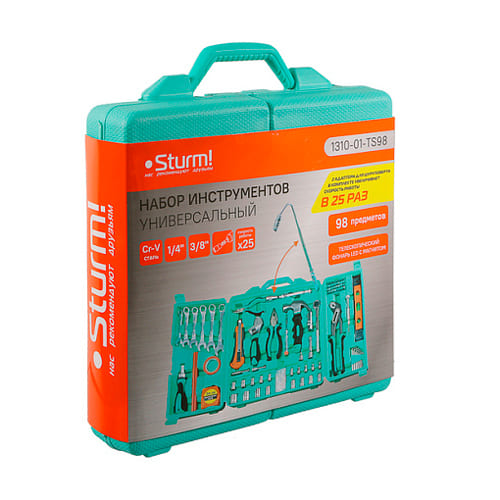 Набор инструментов в кейсе 98 предметов STURM 1310-01-TS98