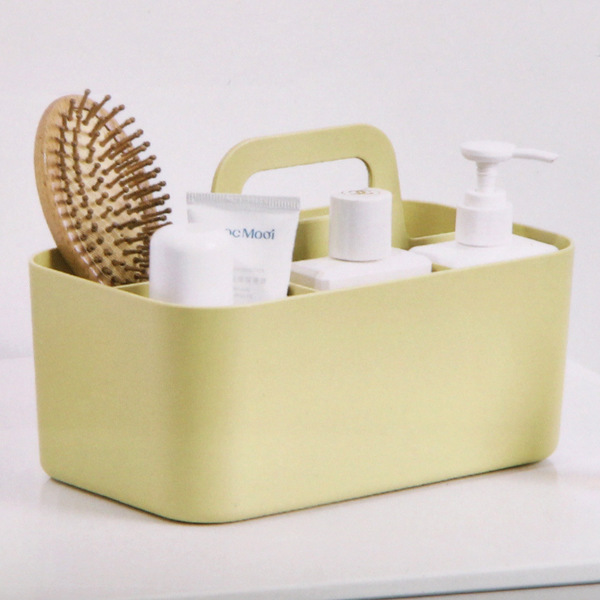 Органайзер для хранения с ручкой "ИДЕАДОМА", пять отделений, цвет хаки, 25*15.5*17см