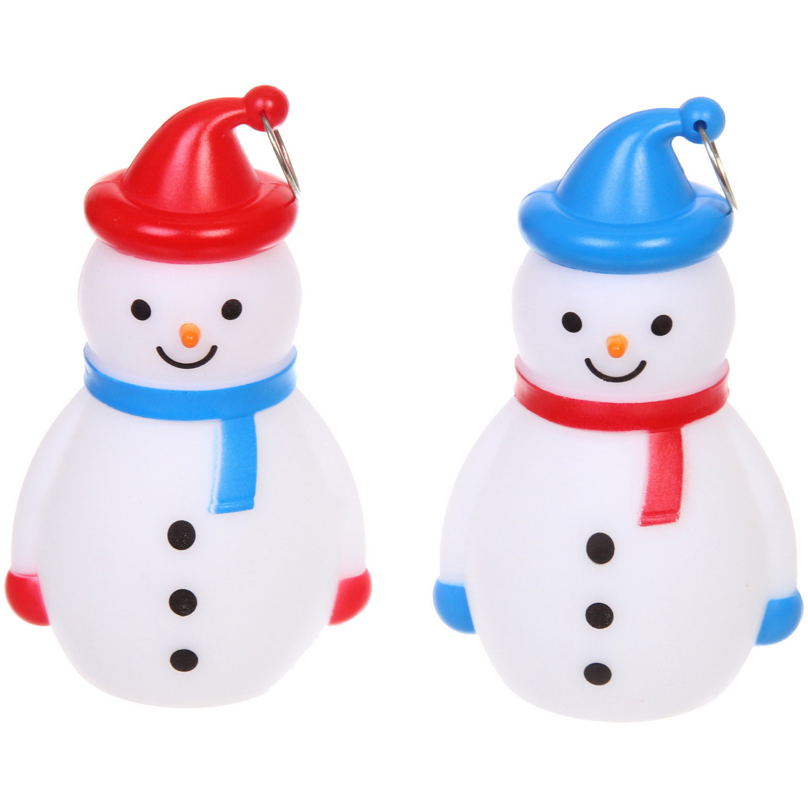 Сувенир с подсветкой "Снеговичок в колпачке", микс