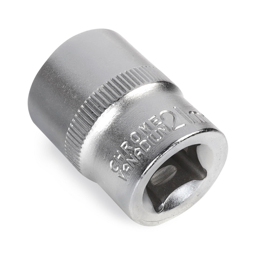 Головка на 21 мм, торцевая, шестигранная, под квадрат 1/2", CR-V, Smartbuy tools