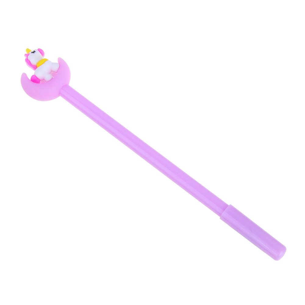 Ручка шариковая синяя в форме единорогов, корпус 17,5 см, 4 дизайна