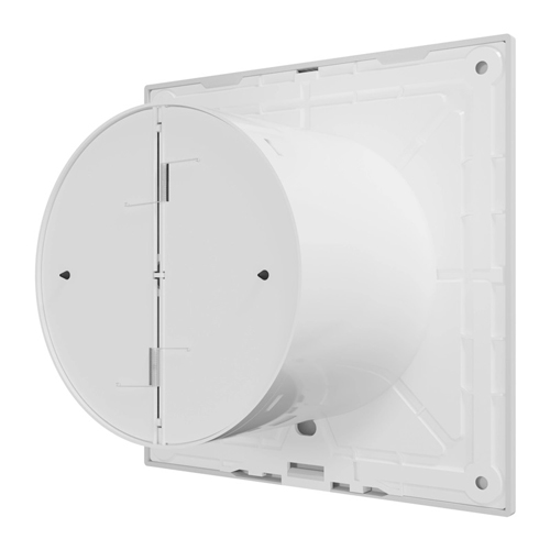 Вентилятор накладной SLIM D100 обратный клапан Matt white DICITI